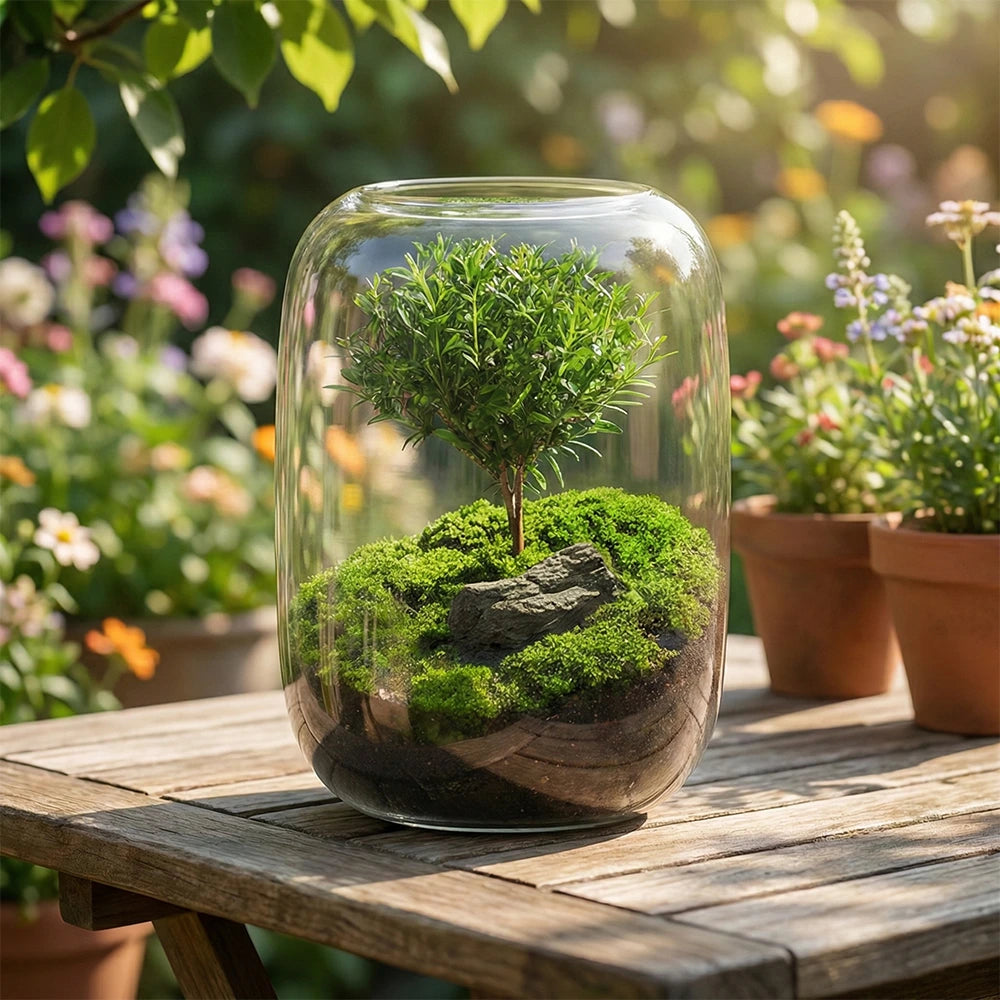 PlantPico Tree of Wisdom | Low-Maintenance Living Terrarium | LED