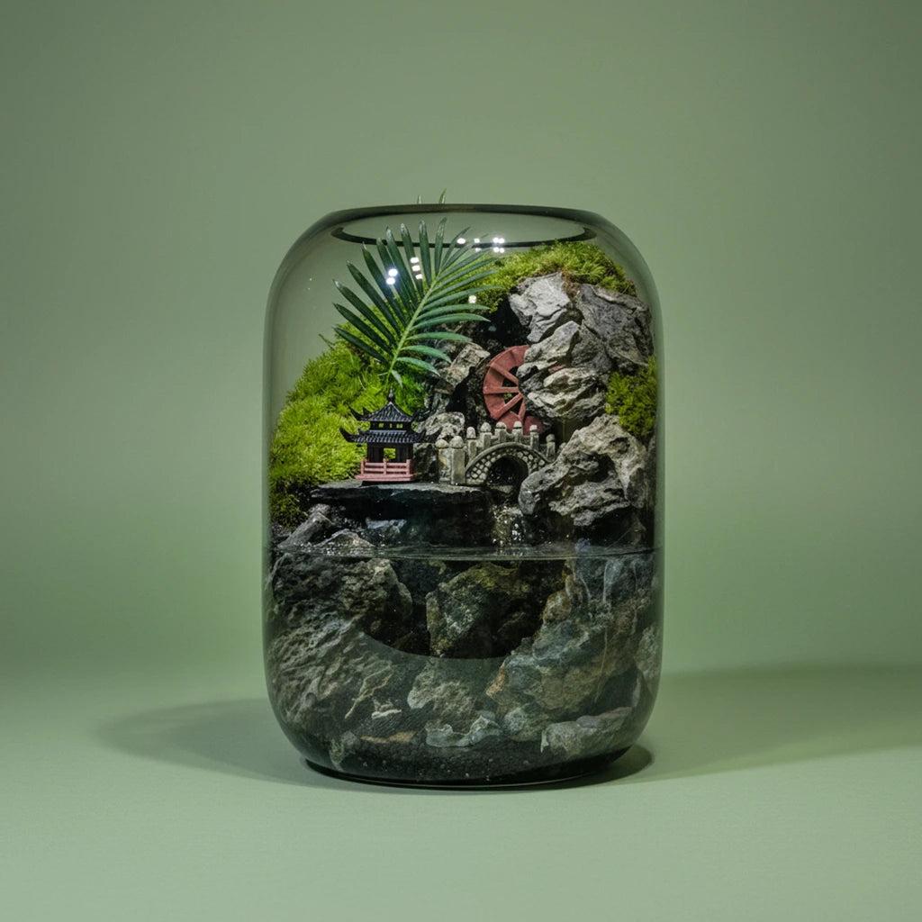 plants for water terrarium PlantPico Water falling | Nature Lover's Gift